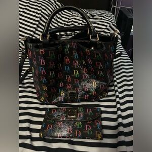 Dooney & Bourke satchel and wallet